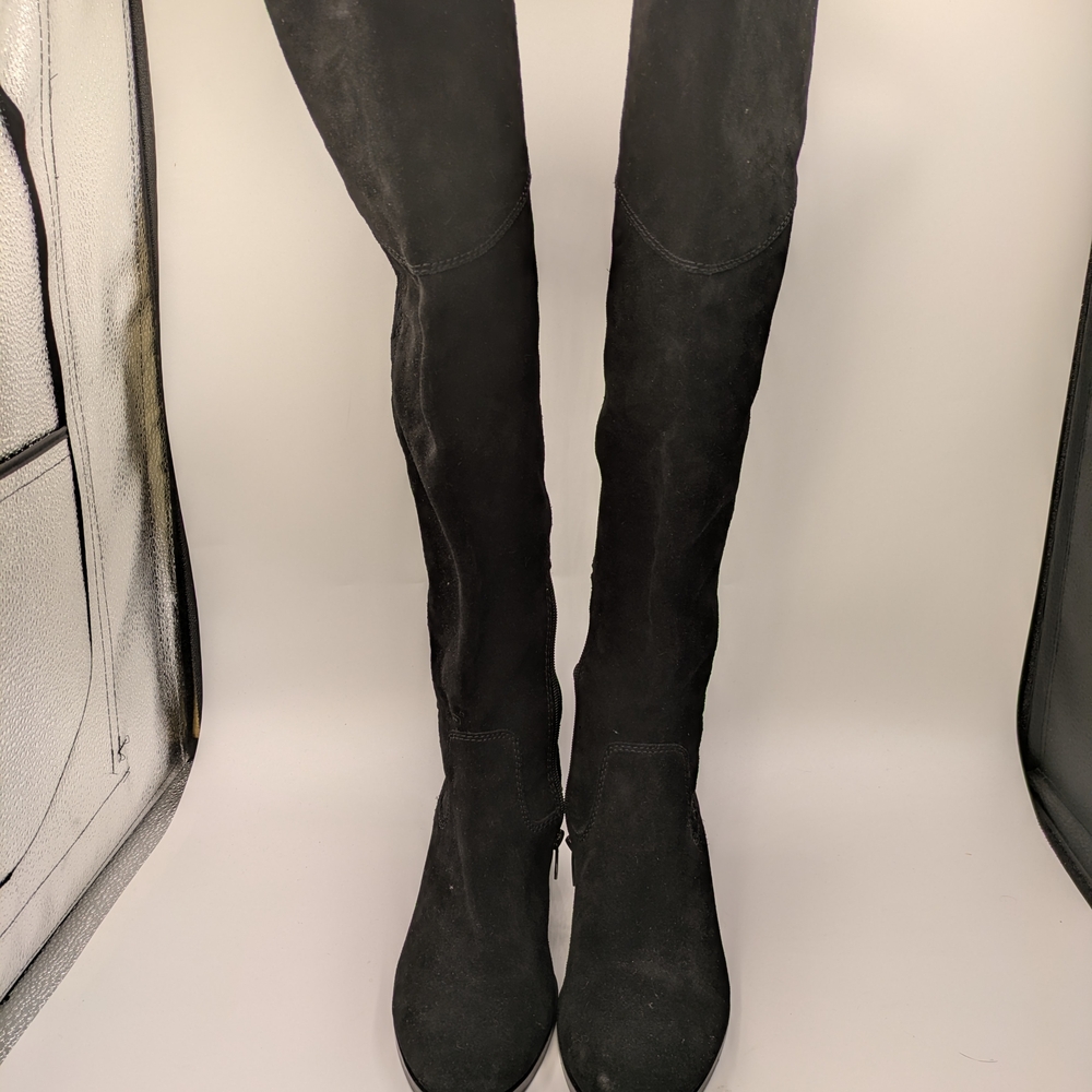 Vince Camuto Black Over the Knee Boots Suede Sz 8.5